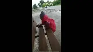 Ребенок отобрал чужой шарик и обматерил людей на остановке.