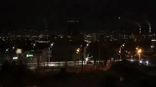 Таймлапс Красноярск ул.Шахтеров ноябрь 21:00-22:00