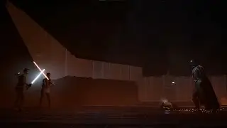Cal vs. Darth Vader with White Lightsaber