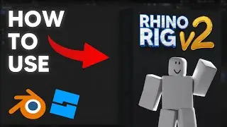 How to use the FREE Rhino Rig V2 || Blender Roblox Rig