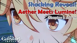 Aether finally meets Lumine! | Archon Quest-Chapter I: Act IV - We Will Be Reunited | Genshin Impact