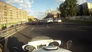 Прожиг с 911 turbo по Ленинградке 26.05.12