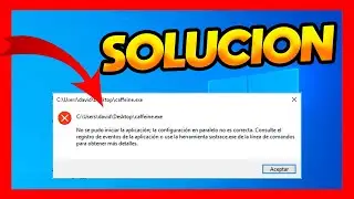 ✅NO SE PUDO INICIAR LA APLICACION LA CONFIGURACION EN PARALELO NO ES CORRECTA