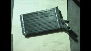 AUDI 80 DISASSEMBLED THE STOVE RADIATOR WHICH THEY TRIED TO FLUSH