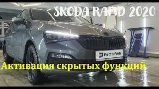 Skoda Rapid NEW 1.6 AT Hidden features activated! 2020 Skoda Rapid capabilities