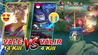 VALE BIG WIN VALIR Gameplay 😁 Say NO to Valir Trend !! Supernal Tempest Skin BEST BUILD EMBLEM MLBB