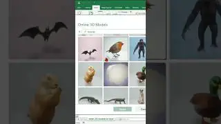 insert 3D Model in excel|