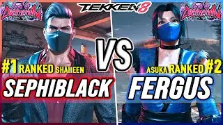 T8 🔥 Sephiblack (#1 Ranked Shaheen) vs Fergus (#2 Ranked Asuka) 🔥 Tekken 8 High Level Gameplay