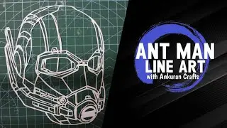 Ant man line art paper cutting | Ankuran Crafts
