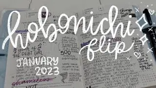 hobonichi flip - january 2023 | a6, weeks, cousin | clairefromonline