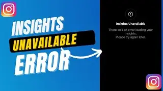 Insights Unavailable Instagram | Instagram Insights Unavailable Problem (100 % Solution)