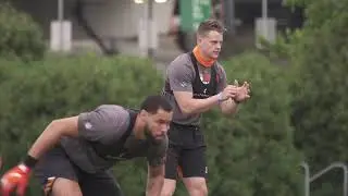 Watch Joe Burrow practice with Cincinnati Bengals: Raw footage