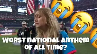Home run derby 2024 national anthem (worst one of all time)