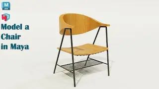 Autodesk Maya Tutorial | How to Model a Chair in Maya.