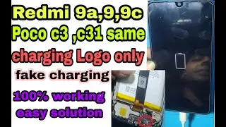 redmi 9a ,9c,9 active fake charging || poco c3,c31 charging logo only | redmi poco charging solution