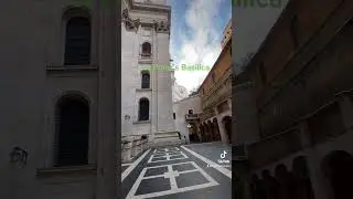 Inside the Vatican grounds. Vatican City. Rome, Italy 🇮🇹             St Peter’s Square Basilica.