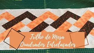 Table Runner with Interwoven Squares | Patchwork
