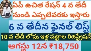 AP FREE RATION DISTRUBUTION |AP YSR CHEYUTHA SCHEME FINAL LIST |AP ILLA PATTALU |BY DERANGULA MAHESH