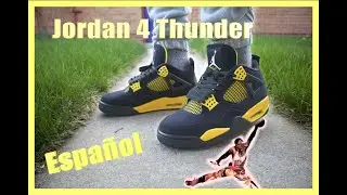 El Jordan 4 Thunder Retro Detalles y En-Pie!