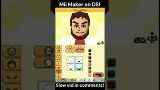 Mii Maker on DS Speedrun #shorts