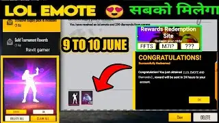 FREE FIRE REDEEM CODE TODAY 9 JUNE | FF REDEEM CODE TODAY | FREE FIRE REDEEM CODE TODAY |REDEEM CODE