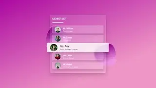 CSS List Item Hover Effects | Glassmorphism CSS | Tutorial in Tamil | Tamil Programmer