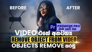 How to Remove Object From Video Using Premiere Pro CC 2021 (Tutorial) | Sinhala | Easy Way