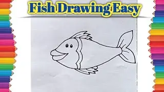 Fish Drawing for Kids | Fish Drawing Step by Step | How to Draw Fish for Beginners