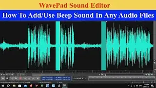 How To Add Beep Tone/ Beep Sound In Any Audio Files Using Wavepad Sound Editor