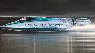 The Jaguar Battery V20E broke a record 88.62 miles per hour along eight miles of Lake Coniston.