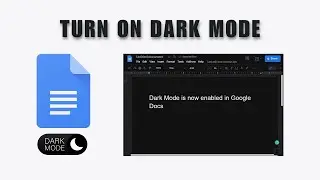 How To Activate Dark Mode In Google Docs 2026 - Turn On Dark Theme