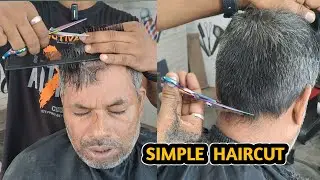 Simple Hair Cutting For Old Men | सैंपल कटिंग कैसे करें Step by Step Tutorial Video 2023