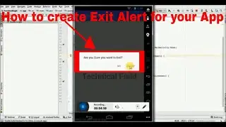 How to create Exit Alert in your App