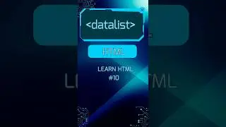 datalist tag in HTML | Learn HTML #10 | HTML Tutorials | HTML | HTML5 | datalist tag | HTML Elements