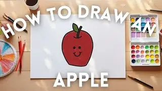 How To Draw an Apple 🍎| Step-By-Step Drawing Tutorials for Kids 🖍