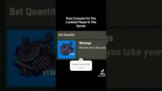 I Found the Luckiest Player on Rust Console