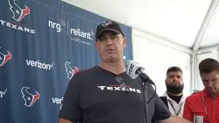 Bill O'Brien Speaks to the media at Houston Texans Training Camp