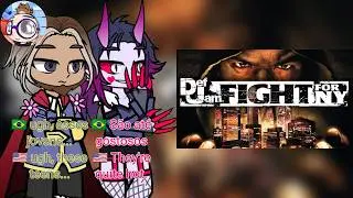 🇧🇷🇺🇲 Fandeltales: The Cursed Prince AU React to Def Jam Fight For NY | Gacha Nebula