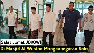 Jokowi Salat Jumat Di Masjid Al Wustho Solo