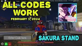 *All Codes Work* Sakura Stand Roblox, February 3, 2024 | How to rendeem the Codes