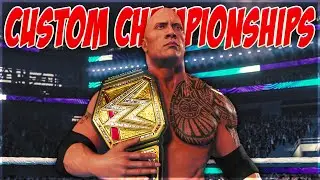 CUSTOM CHAMPIONSHIPS YOU SHOULD USE IN UNIVERSE MODE! | WWE 2K23