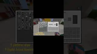 How to make the Ukraine 🇺🇦 flag in Minecraft #minecraft #flag #shorts #howto