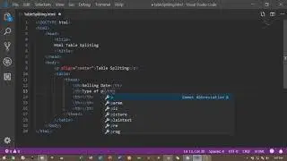html tutorial 11 Tables spliting with thead , tfoot , tbody