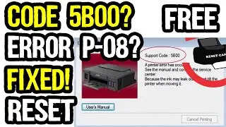How to Fix Support Code 5B00 And P08 Error in Canon Printers?