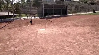 Max and Jack batting practice at Liberty Park