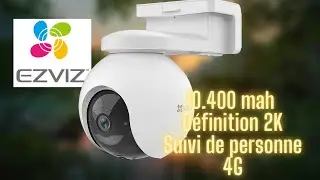 4G 2K Camera with BIG BATTERY, Person Tracking and More! EZVIZ EB8