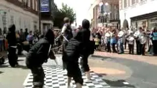 Funny Street Perfomers PREACHING ABOUT JESUS THROUGH BONDAGE