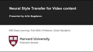 Deep Learning | Neural Style Transfer Presentation