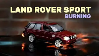 Land Rover Sport on Fire