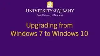 Upgrading from Windows 7 to Windows 10